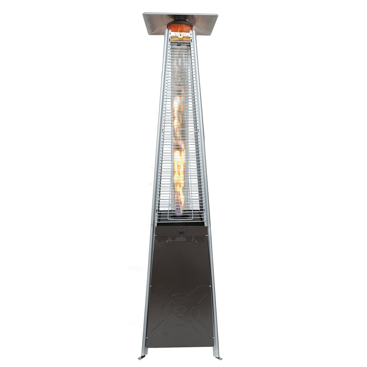 Kingchii 48,000 BTU Pyramid Outdoor Heater with Wheels
