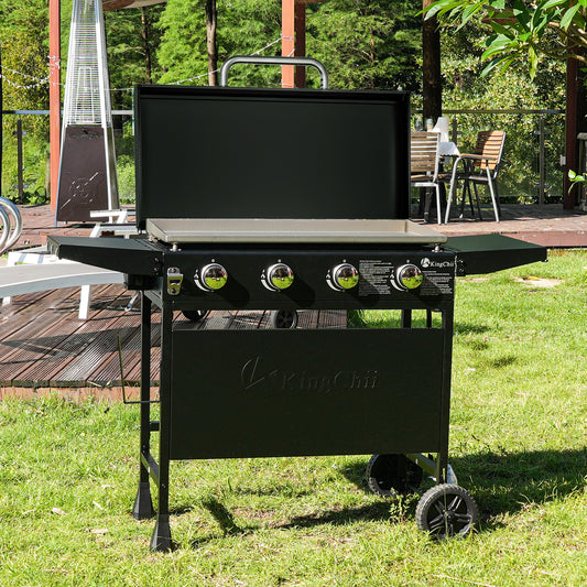 KingChii 4-Burner 35" Propane Griddle with Hard Cover