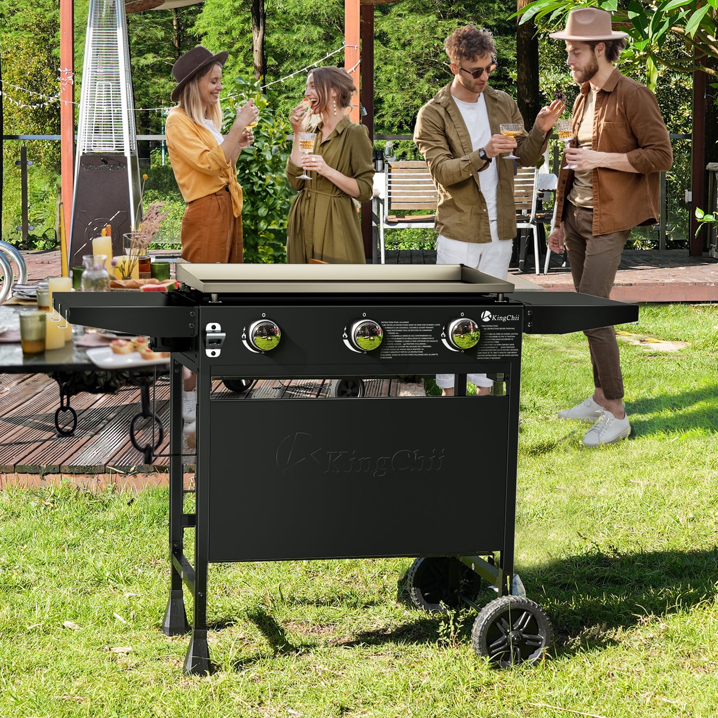 KingChii 3-Burner 28" Propane Griddle