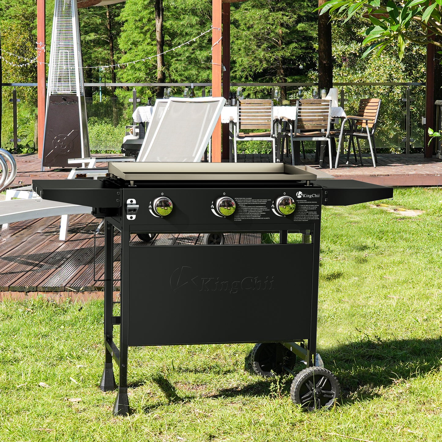 KingChii 3-Burner 28" Propane Griddle