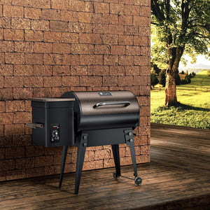 KingChii portable wood pellet smoker with foldable legs and easy mobility design
