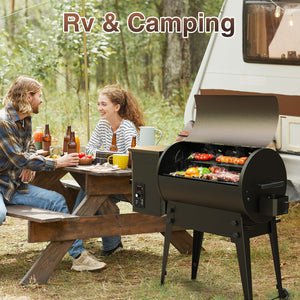 KingChii 456 sq in wood pellet grill and smoker, product image 9 of 9
