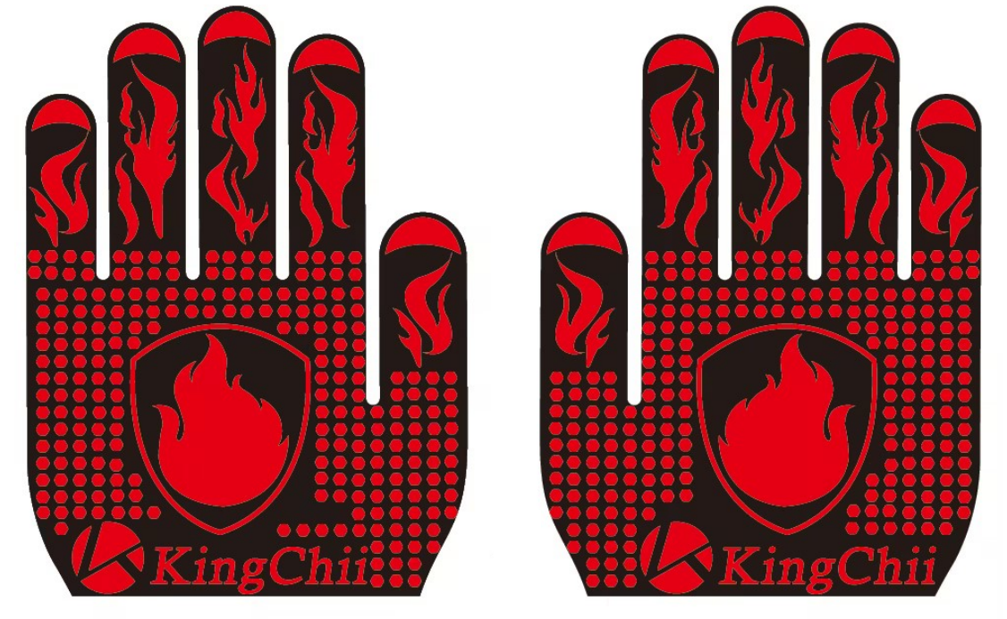 KingChii BBQ Gloves, 1472°F Heat Resistant Grilling Gloves, Non-Slip Silicone Oven Gloves, Long Kitchen Safety Gloves for Barbecue, Frying, Cooking, Baking, Red (No ratings yet)