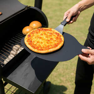 KingChii Charcoal Smoker Grill Cooking Pizza with Wood-Fired BBQ Flavor