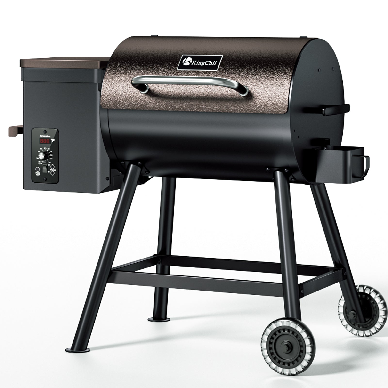 KingChii 456 SQ.IN Wood Pellet Grill Smoker with Auto Temperature Cont ...