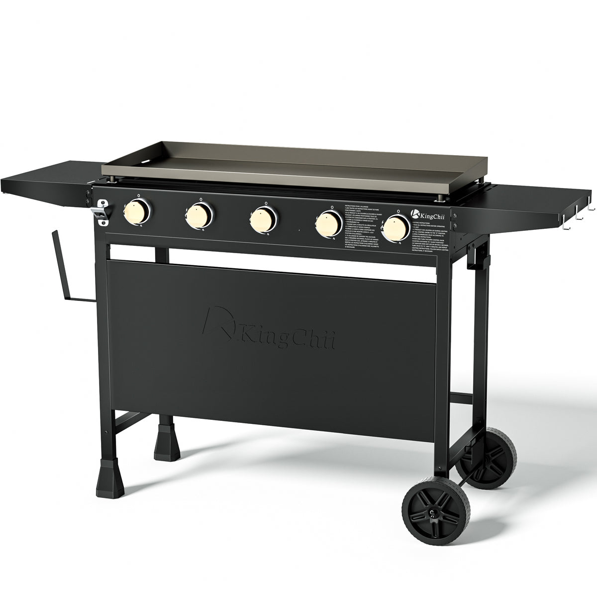 KingChii 5-Burner 38 Inch Propane Griddle for Outdoor BBQ and Patio Cooking