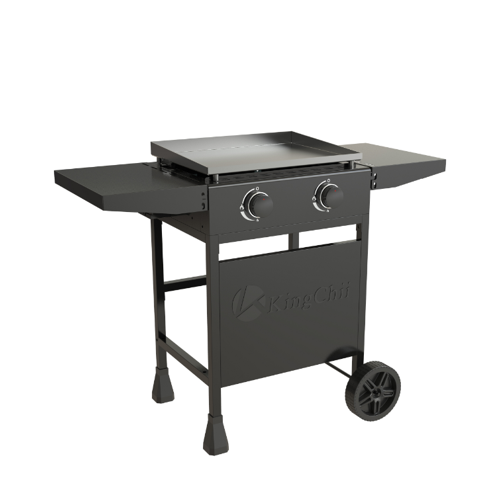 KingChii 2-Burner 19" Propane Griddle for Camping, Tailgating, BBQ, Parties, Backyard & Patio