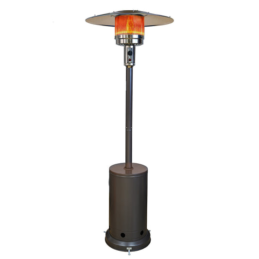 KingChii 48,000 BTU Propane Gas Outdoor Freestanding Patio Heater, Stainless Steel