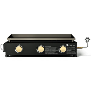 KingChii 27 Inch 3-Burner Portable Propane Griddle for Outdoor Cooking