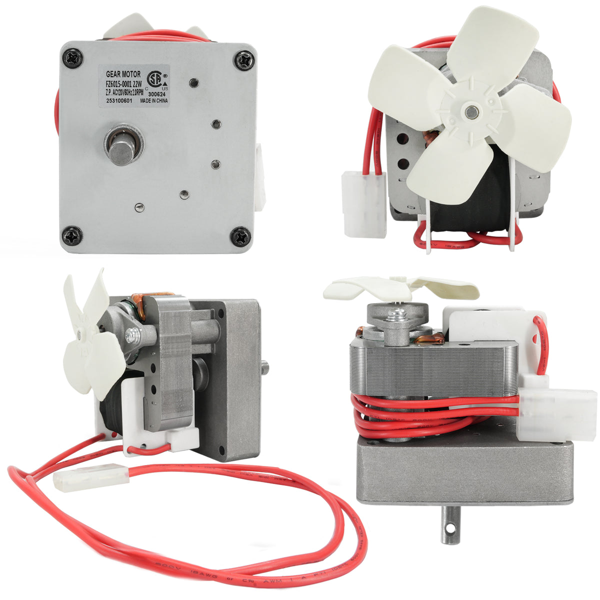 KingChii Pellet Grill Auger Motor Replacement with Plug and Wiring Connector