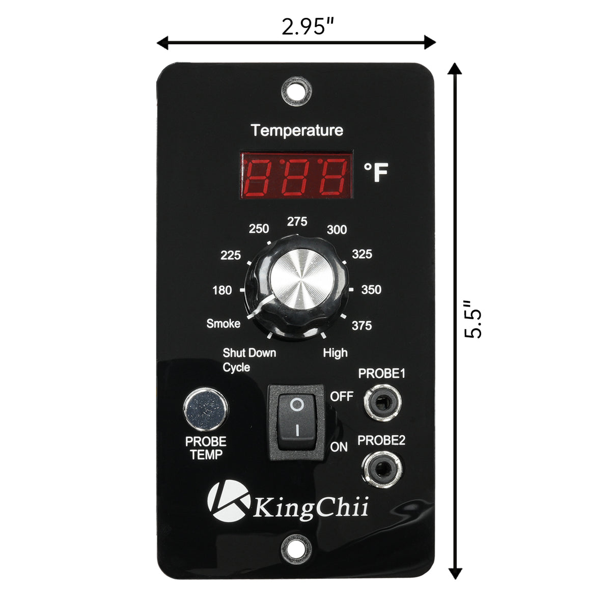 KingChii Replacement PID Control Panel with Dual Meat Probe Support for Pellet Smoker