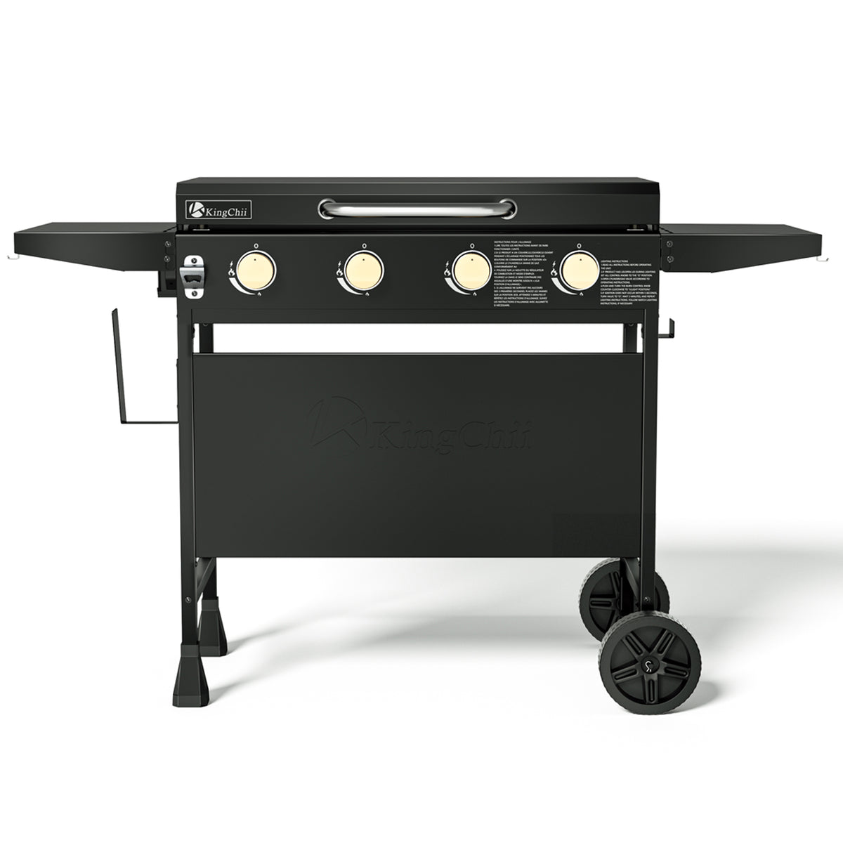 KingChii 5-Burner Propane Griddle with Large Flat Top Cooking Surface and Wheels