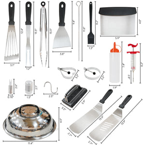 KingChii griddle cooking accessories set for grilling enthusiasts