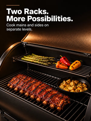 Ironcrest 456 pellet grill 456 sq. in. cooking capacity