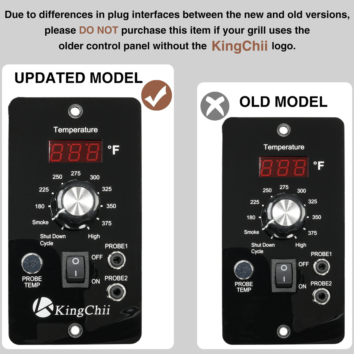 KingChii Pellet Grill PID Controller and RTD Sensor Replacement Parts