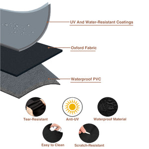 KingChii 28 Inch Griddle Cover with Waterproof UV Resistant 600D Oxford Fabric