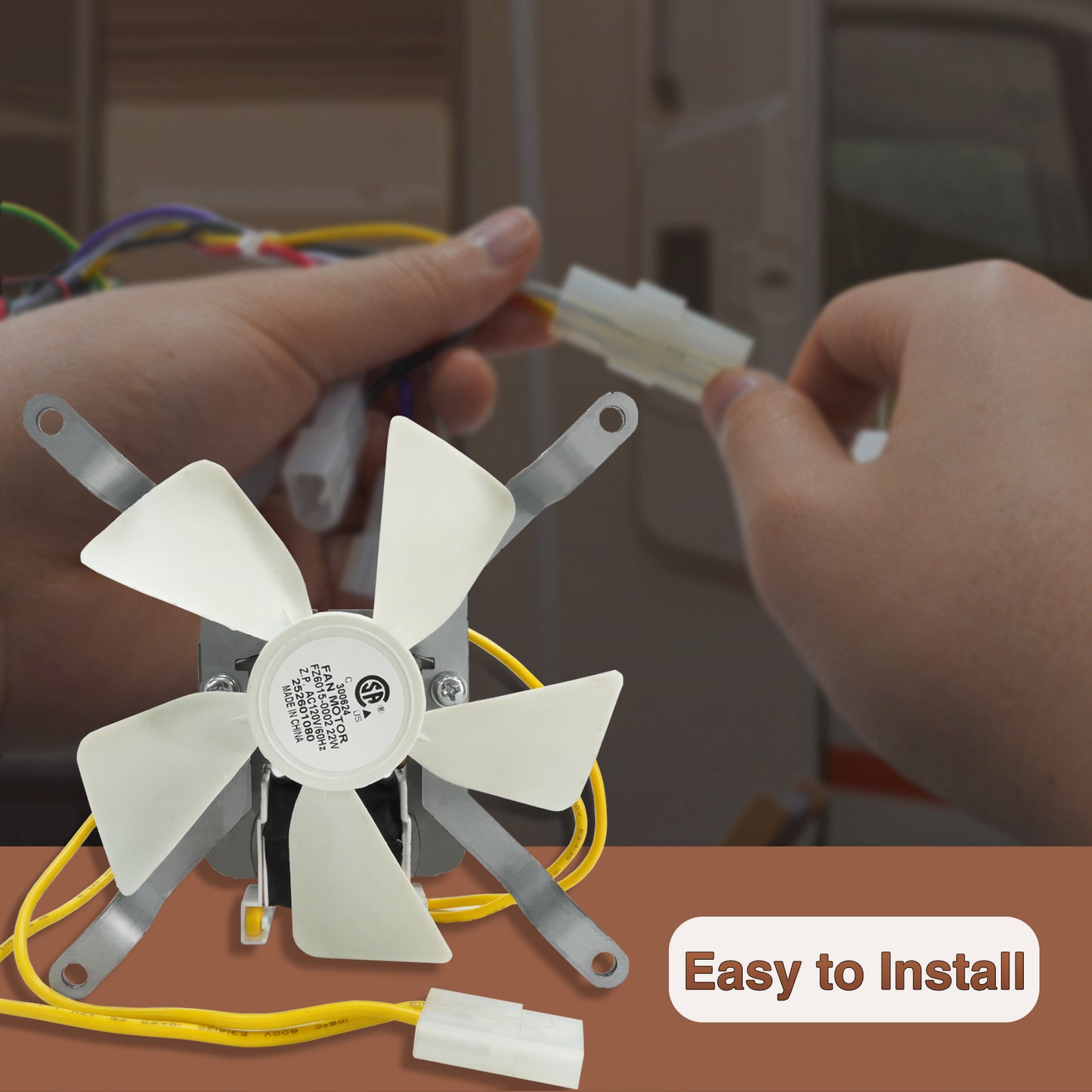 Upgraded Induction Fan Replacement Parts, 120V 60Hz - Fits for KingChii HWPG 456A/B/C/D/E Wood Pellet Grills and Smoker