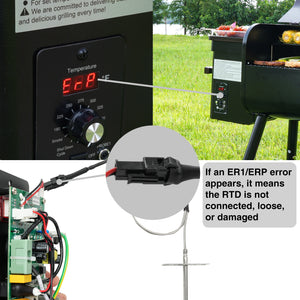 Pellet Grill Digital Controller Board with RTD Temperature Sensor Connection