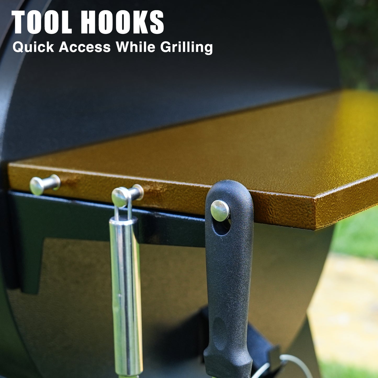 KingChii 766 Sq. In. Wood Pellet Grill & Smoker - Bronze