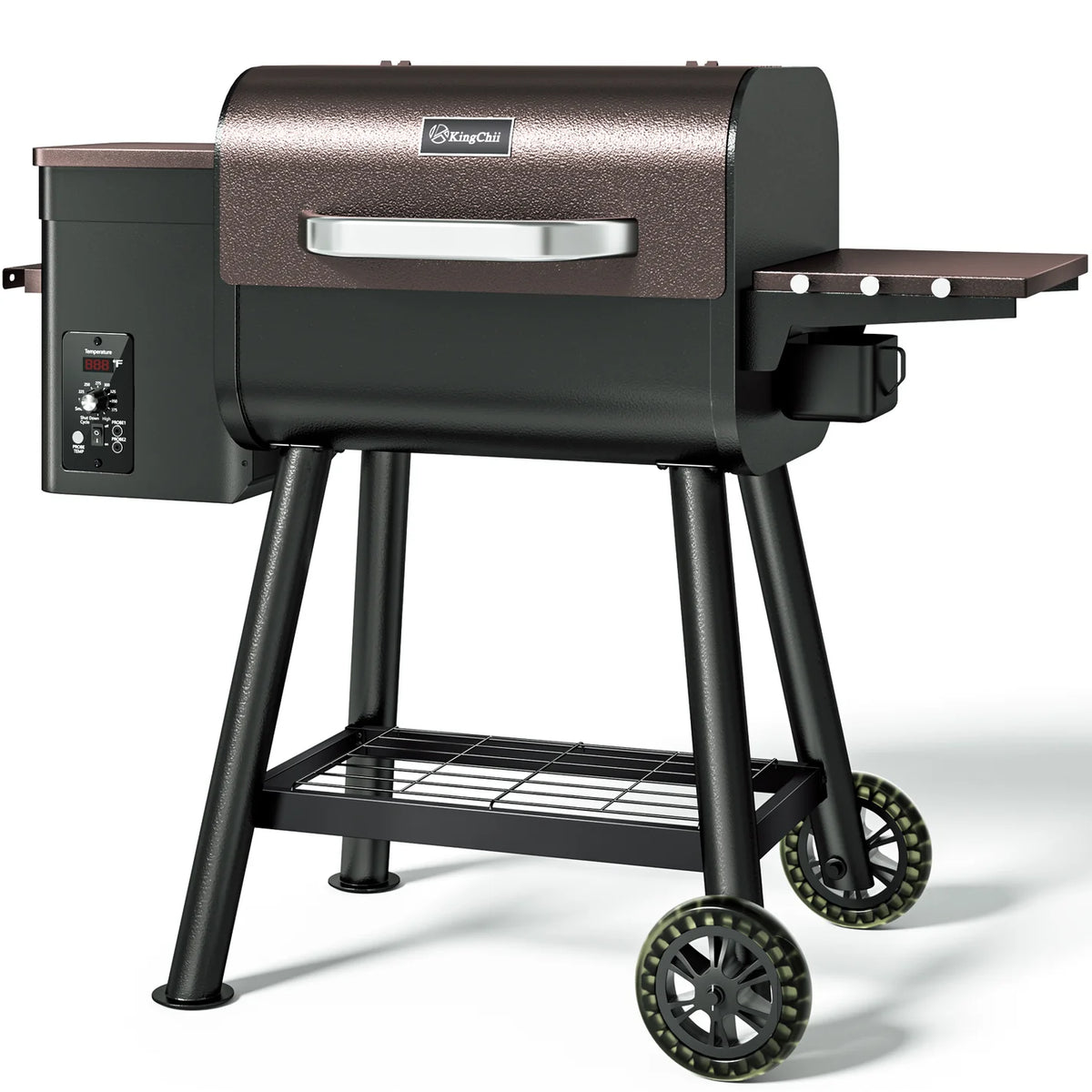 Trail 456 SQ.IN. Square-End Pellet Grill With Side Shelf