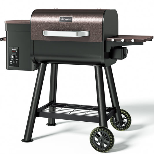Kingchii HWPG 456E-WR Pellet Grill & Smoker with PID Temperature Control